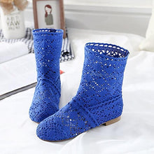 Load image into Gallery viewer, Women's Mesh  Flat Shoes with Ankle - SexyBling