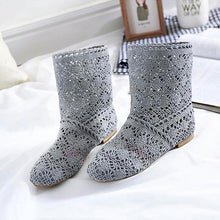 Load image into Gallery viewer, Women's Mesh  Flat Shoes with Ankle - SexyBling