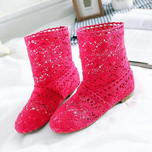 Load image into Gallery viewer, Women's Mesh  Flat Shoes with Ankle - SexyBling