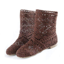 Load image into Gallery viewer, Women's Mesh  Flat Shoes with Ankle - SexyBling