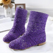 Load image into Gallery viewer, Women's Mesh  Flat Shoes with Ankle - SexyBling