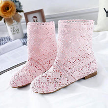 Load image into Gallery viewer, Women's Mesh  Flat Shoes with Ankle - SexyBling