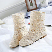 Load image into Gallery viewer, Women's Mesh  Flat Shoes with Ankle - SexyBling
