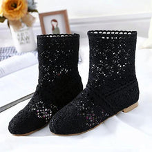Load image into Gallery viewer, Women's Mesh  Flat Shoes with Ankle - SexyBling