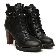 Load image into Gallery viewer, Women's Platform Motorcycle Boots - SexyBling