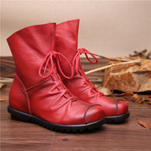 Load image into Gallery viewer, Womens Leather Ankle Boots - SexyBling