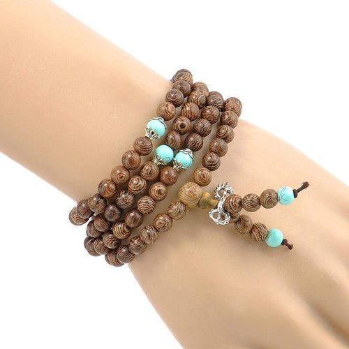 Wooden Prayer Bead Bracelet - SexyBling