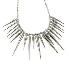 Load image into Gallery viewer, Zinc Alloy Spike Statement Necklace - SexyBling