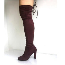 Load image into Gallery viewer, Sexy Over the Knee High Heels Boots - SexyBling
