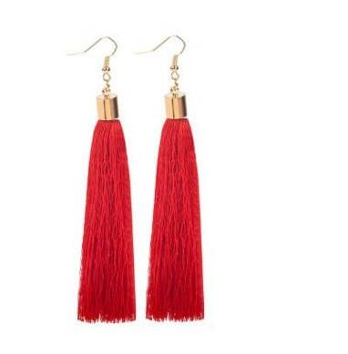 Tassel Drop Earrings - SexyBling