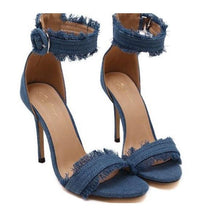 Load image into Gallery viewer, Sexy Denim High Heel Pump Sandals - SexyBling