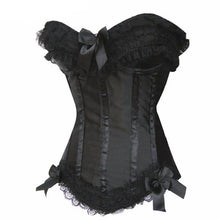 Load image into Gallery viewer, New Polka Dot Mesh Overbust Corset - SexyBling