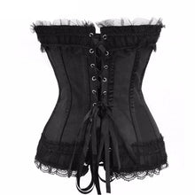 Load image into Gallery viewer, New Polka Dot Mesh Overbust Corset - SexyBling