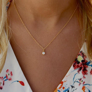 Tiny Crystal Necklace - SexyBling