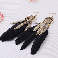 Load image into Gallery viewer, Hollow Wheel Feather Earrings - SexyBling