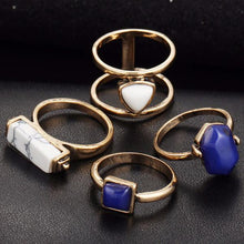 Load image into Gallery viewer, 4PCS Vintage Bohemian Turkish Midi Ring - SexyBling