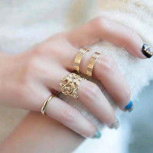 Load image into Gallery viewer, Hot Vintage Punk Style Metal Midi Rings - SexyBling