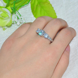 New Silver Crystal Wedding Ring for Women - SexyBling