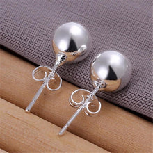 Load image into Gallery viewer, Silver Ball Earrings - SexyBling