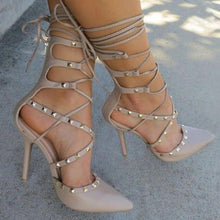 Load image into Gallery viewer, Roman LaceUp Pumps - SexyBling