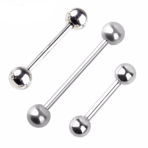 Stainless Steel Nipple Bar Ring - SexyBling