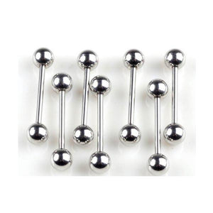 Stainless Steel Nipple Bar Ring - SexyBling