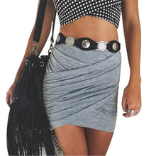 Load image into Gallery viewer, Dominant Elastic Waisted Pencil Mini Skirt - SexyBling