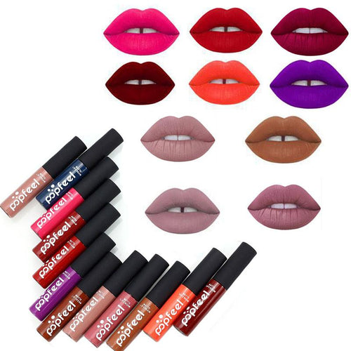 12 Colors Tint liquid Lip Gloss (Waterproof) - SexyBling