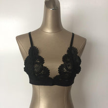 Load image into Gallery viewer, Exotic Crochet Lace Flower Bralette - SexyBling