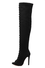 Load image into Gallery viewer, Sexy Over the Knee Lace Boots - SexyBling