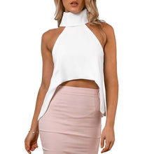 Load image into Gallery viewer, Classy High Neck Off Shoulder Top - SexyBling
