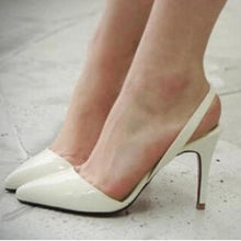 Load image into Gallery viewer, Point Toe High Heel Leather Pumps - SexyBling