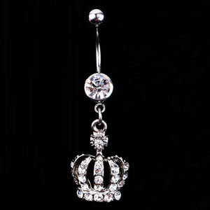 Crown Belly Button Ring - SexyBling