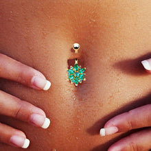 Load image into Gallery viewer, Stainless Steel Flower Crystal Piercing - SexyBling
