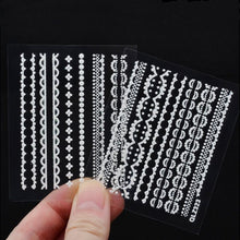 Load image into Gallery viewer, White Lace Nail Sticker - SexyBling