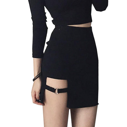 Lustful High Waisted Jupe Skirt - SexyBling