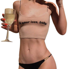 Load image into Gallery viewer, Sexy "Its Your Loss, Baby" Crop Top - SexyBling