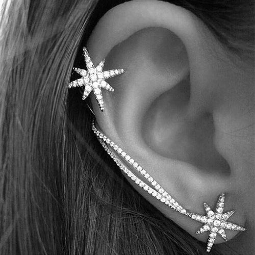 Star Ear Cuff Earrings For Women - SexyBling