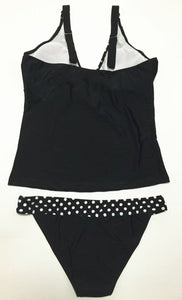 Strappy Ruffle Simple 2 Piece Tankini - SexyBling