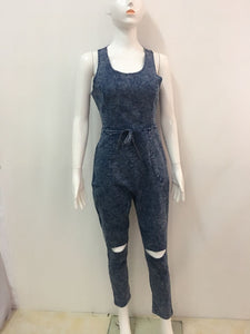 Dominant Denim Bandage Jumpsuit
