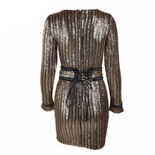 Load image into Gallery viewer, Elegant O-Neck Belt Rope Dress - SexyBling