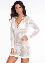 Load image into Gallery viewer, Summer Knitted Crochet Bikini Cover up - SexyBling