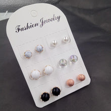 Load image into Gallery viewer, Vintage Ball Alloy Crystal Stud Earrings - SexyBling