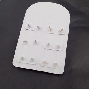 Vintage Ball Alloy Crystal Stud Earrings - SexyBling