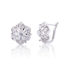 Load image into Gallery viewer, Exquisite Flower Hoop Earrings - SexyBling