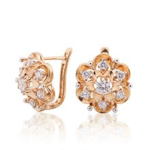 Load image into Gallery viewer, Exquisite Flower Hoop Earrings - SexyBling