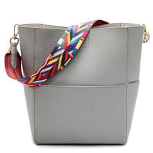 Load image into Gallery viewer, PU Leather Vintage Satchel Crossbody Shoulder Bag - SexyBling