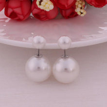 Load image into Gallery viewer, Double Sides Pearl Earrings - SexyBling