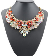 Load image into Gallery viewer, Multi-color Crystal Statement Necklace - SexyBling