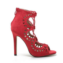 Load image into Gallery viewer, Sexy Gladiator Open Toe Pumps - SexyBling